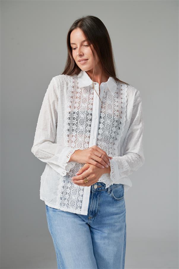 Camisa Vandal Plumeti Bordada